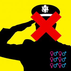 Editorial Illustration about Ban on Transgender Soldiers